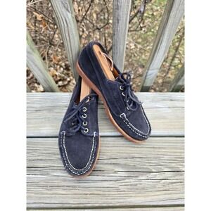 Rancourt & Co X Taylor Stitch Collab USA Handmade Suede Boat Shoes Men's Sz 6D